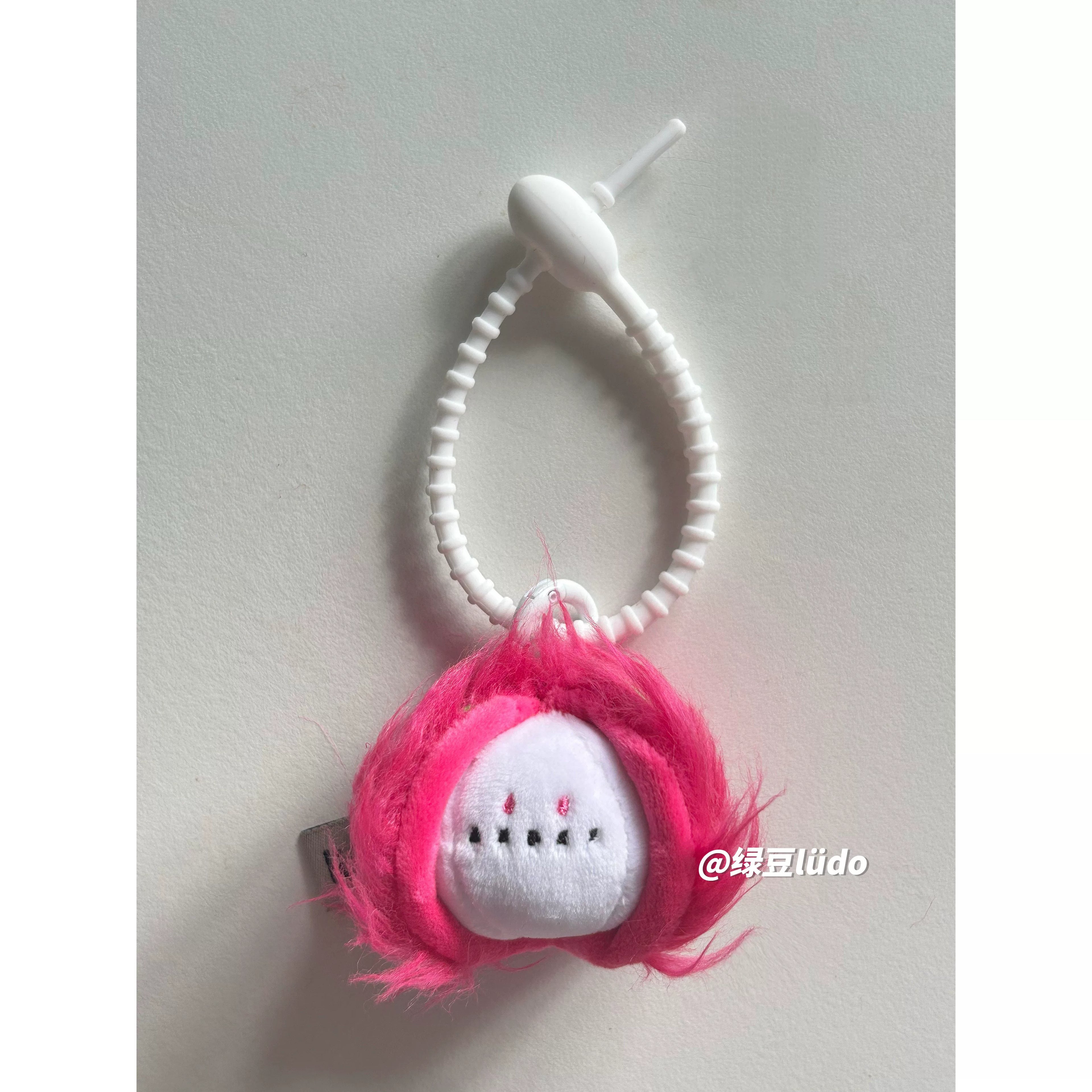 LUDO Bald Fruits White Dragon Fruit Plush Keychain - image 7