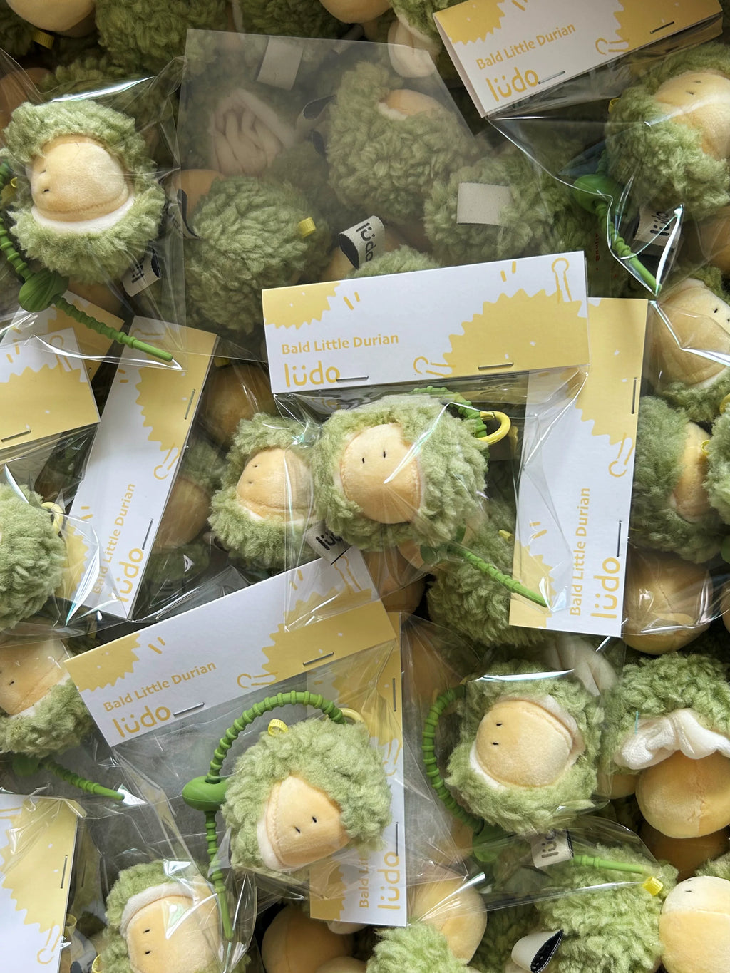 LUDO Bald Fruits Bald King Durian Plush Keychain - image 5